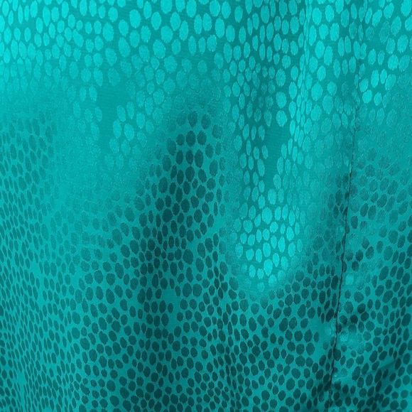 Vintage 80s 90s Erika's Place Green Dress - Picture 13 of 16